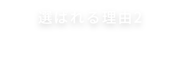 選ばれる理由2　手軽に１品！