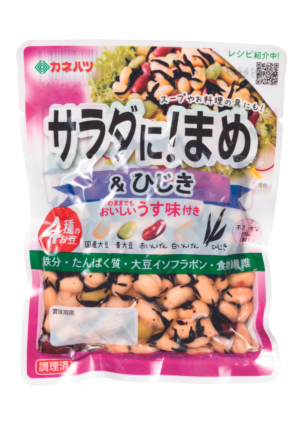 サラダに！まめ＆ひじき