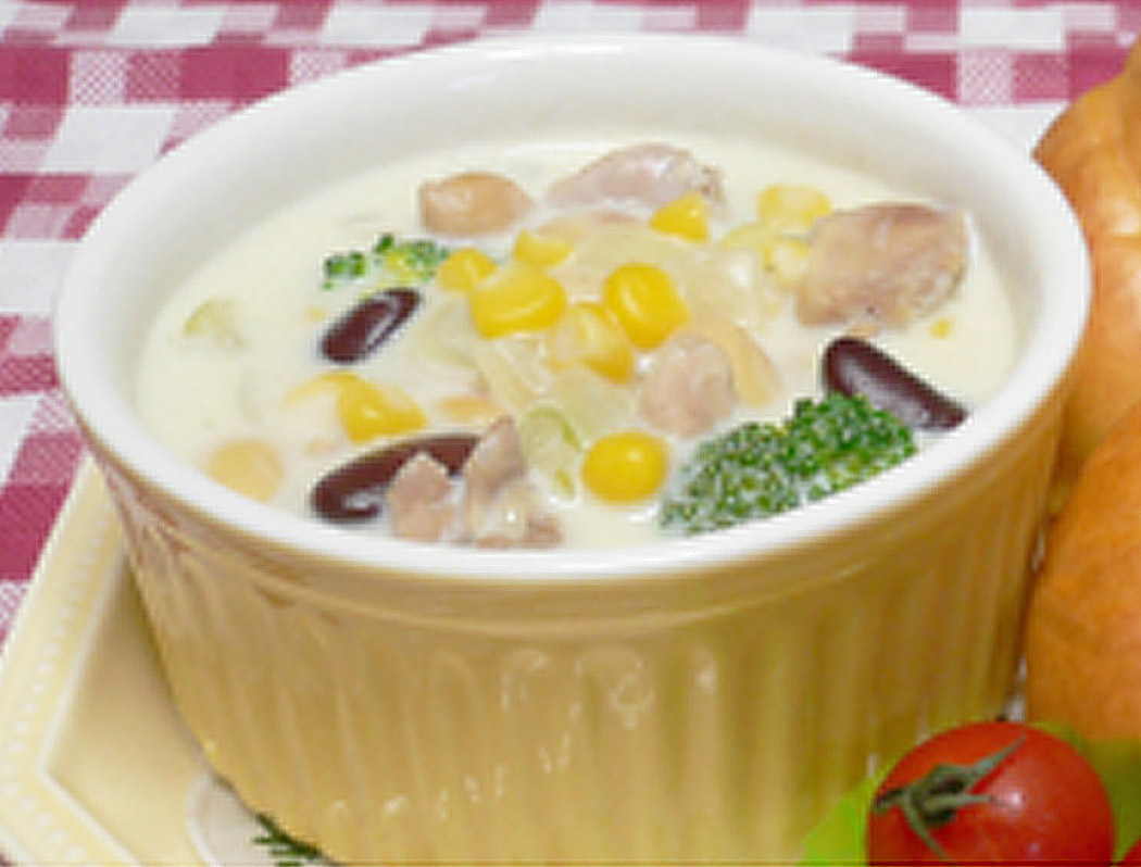 具だくさんクリームスープ