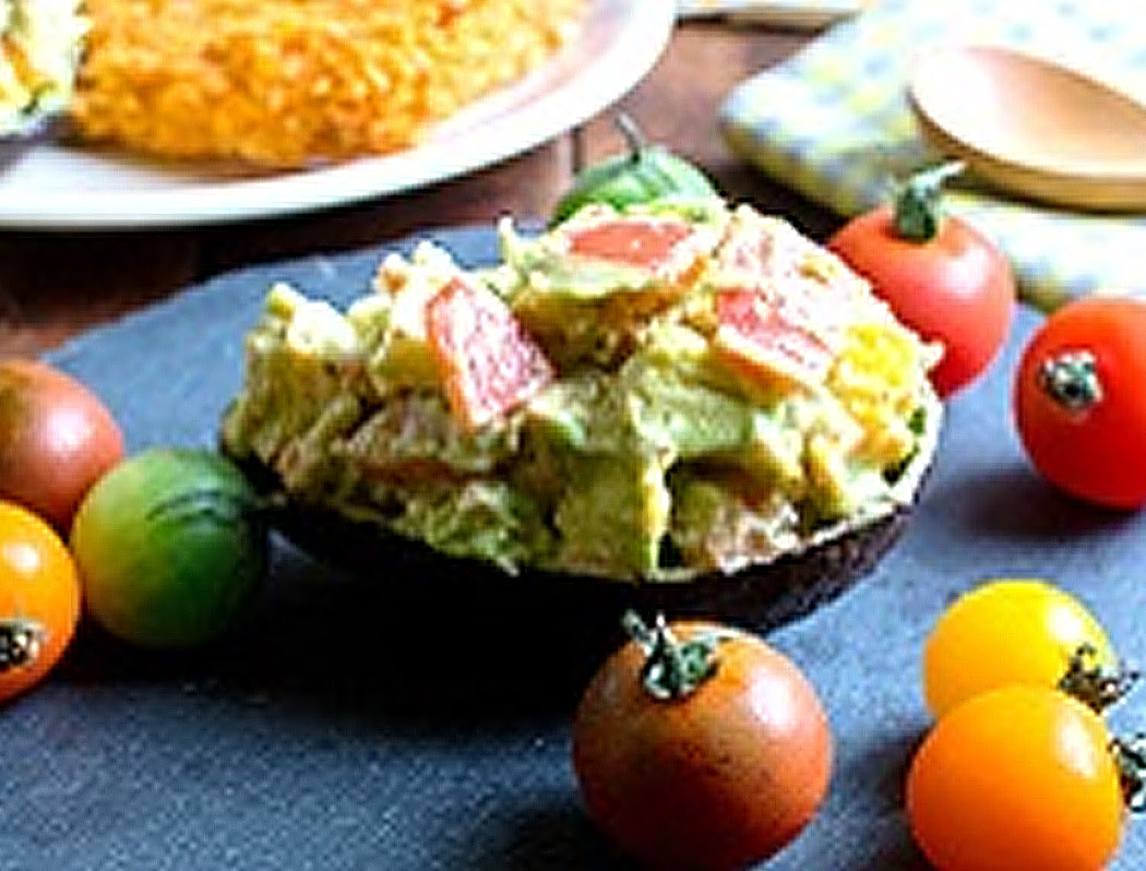 明太ポテトとアボカドのタルタルサラダ