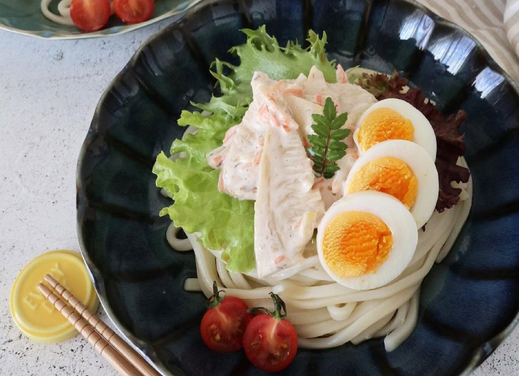 穂先たけのこの和風サラダうどん