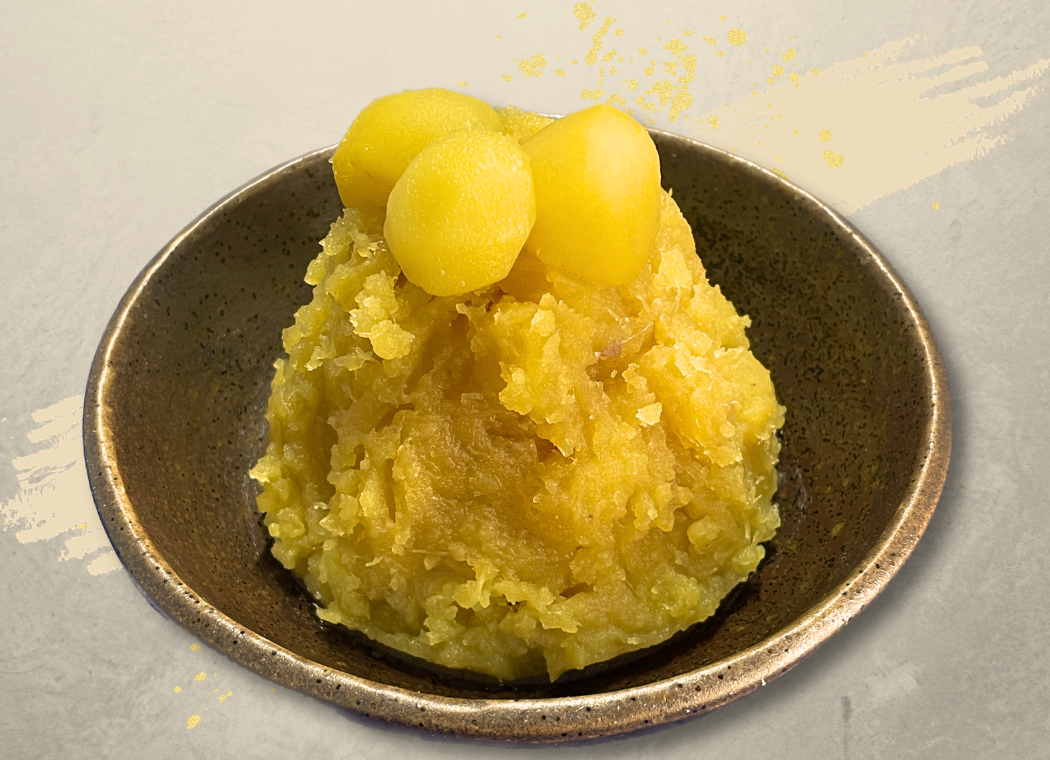 栗甘露煮ちょいわれとさつまいも甘煮で簡単！栗きんとん