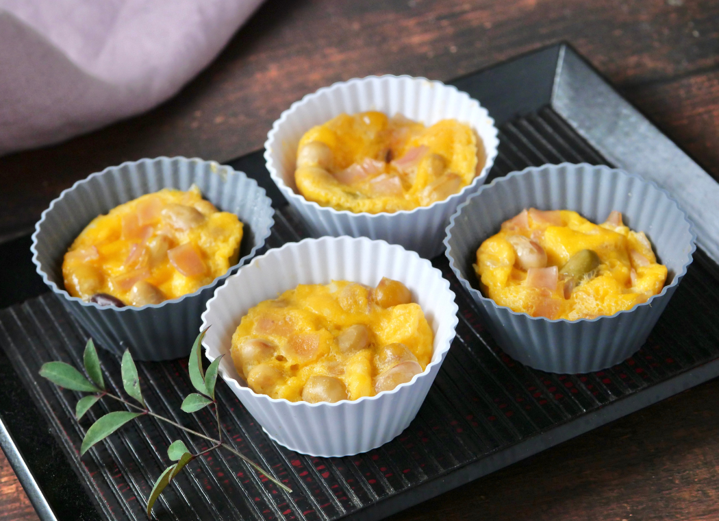 レンジで簡単！巻かない卵焼き